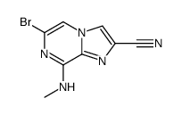 6-bromo-8-methylaminoimidazo(1,2-a)pyrazine-2-carbonitrile Structure