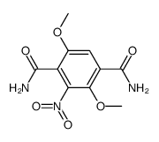 3,6-dicarbamyl-1,4-dimethoxy-2-nitrobenzene Structure