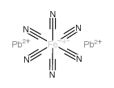 六氰合铁酸铅(II)结构式