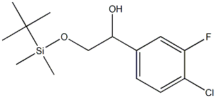 2-(tert-butyldimethylsilyloxy)- 1 -(4-chloro-3 -fluorophenyl)ethanol Structure