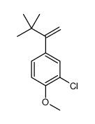 Benzene, 2-chloro-4-(2,2-dimethyl-1-methylenepropyl)-1-methoxy-结构式