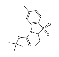 tert-butyl N-[1-((p-methylphenyl)sulfonyl)propyl]carbamate结构式