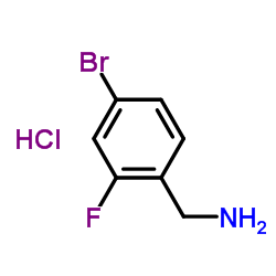 4-溴-2-氟苄胺盐酸盐结构式