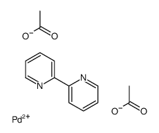 bis(acetato-O)(2,2'-bipyridine-N,N')palladium Structure