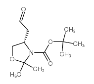 (S)-2,2-二甲基-4-(2-氧乙基)噁唑烷-3-羧酸叔丁酯结构式