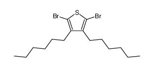 2,5-Dibromo-3,4-dihexylthiophene Structure