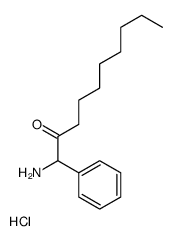 1-amino-1-phenyldecan-2-one,hydrochloride Structure