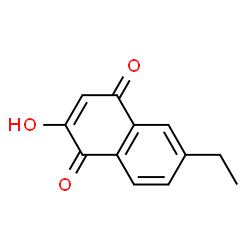 1,4-Naphthalenedione, 6-ethyl-2-hydroxy- (9CI) structure