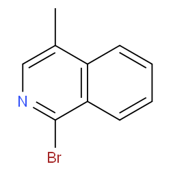 1-溴-4-甲基异喹啉结构式