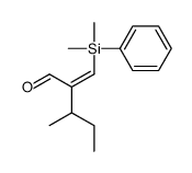 2-[[dimethyl(phenyl)silyl]methylidene]-3-methylpentanal Structure