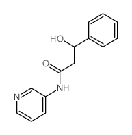 Benzenepropanamide, b-hydroxy-N-3-pyridinyl- Structure