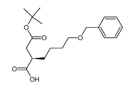 (2R)-2-(tert-butoxycarbonylmethyl)-6-(phenylmethoxy) hexanoic acid Structure