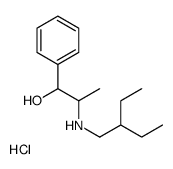 2-ethylbutyl-(1-hydroxy-1-phenylpropan-2-yl)azanium,chloride Structure