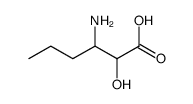 3-氨基-2-羟基己酸结构式