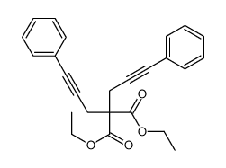diethyl 2,2-bis(3-phenylprop-2-ynyl)propanedioate结构式