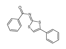 N-(4-phenyl-1,3-dithiol-2-ylidene)benzamide Structure