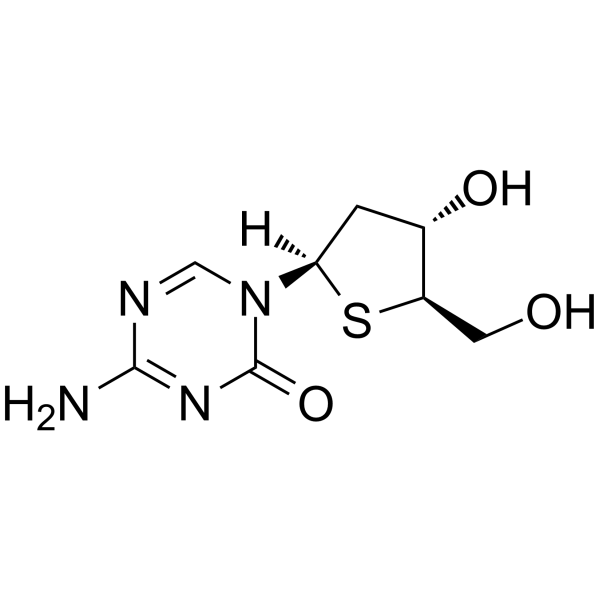 5-Aza-4'-thio-2'-deoxycytidine结构式