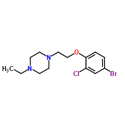 1-[2-(4-Bromo-2-chlorophenoxy)ethyl]-4-ethylpiperazine结构式
