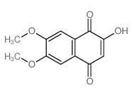 1,4-Naphthalenedione,2-hydroxy-6,7-dimethoxy-结构式