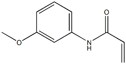 N-(3-甲氧苯基)丙烯酰基酰胺结构式