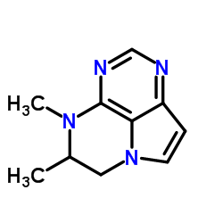 4H-Pyrrolo[3,2,1-de]pteridine,5,6-dihydro-4,5-dimethyl-(9CI)结构式