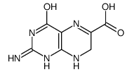 2-amino-4-oxo-7,8-dihydro-1H-pteridine-6-carboxylic acid Structure