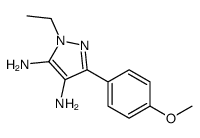 2-ethyl-5-(4-methoxyphenyl)pyrazole-3,4-diamine Structure