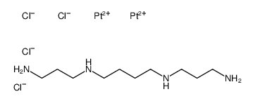 N,N'-bis(3-aminopropyl)butane-1,4-diamine,platinum(2+),tetrachloride Structure
