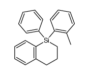 1-phenyl-1-o-tolyl-1,2,3,4-tetrahydro-benzo[b]siline结构式