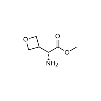 (R)-2-氨基-2-(氧杂环丁烷-3-基)乙酸甲酯结构式