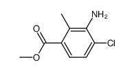methyl 3-amino-4-chloro-2-methylbenzoate结构式