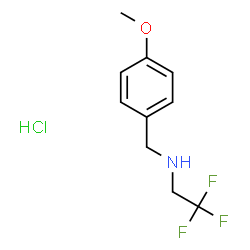 2,2,2-trifluoro-N-(4-methoxybenzyl)ethanamine hydrochloride Structure