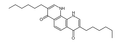 3,8-dihexyl-1,10-dihydro-1,10-phenanthroline-4,7-dione Structure