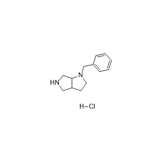 1-苄基八氢吡咯并[3,4-b]吡咯盐酸盐结构式