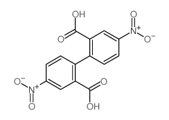 4,4'-二硝基-1,1'-联苯-2,2'-二羧酸结构式