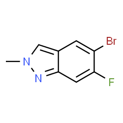5-Bromo-6-fluoro-2-methyl-2H-indazole Structure