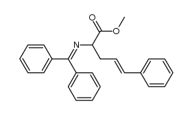 methyl (E)-2-(N-benzhydrylideneamino)-5-phenylpent-4-enoate Structure