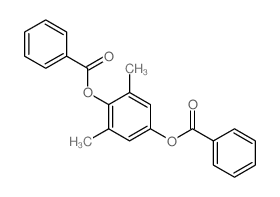 1,4-Benzenediol,2,6-dimethyl-, 1,4-dibenzoate结构式