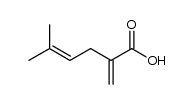 2-Methylene-5-methylhex-4-enoic acid Structure