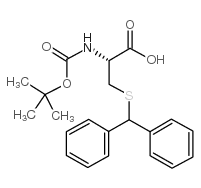 Boc-S-(二苯基甲基)-L-半胱氨酸结构式