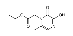 Ethyl (3-hydroxy-6-methyl-2-oxo-2H-pyrazin-1-yl)-acetate结构式