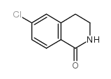6-氯-3,4-二氢异喹啉-1(2H)-酮结构式