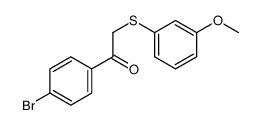2-(3-Methoxyphenylthio)-1-(4-bromophenyl)ethanone Structure