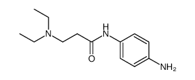 N-(4-aminophenyl)-3-(diethylamino)propanamide结构式