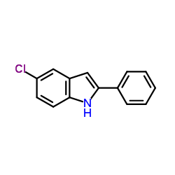 5-氯-2-苯-1H-吲哚结构式
