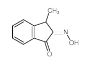 1H-Indene-1,2(3H)-dione,3-methyl-, 2-oxime Structure
