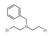 N-苄基-2-溴-N-(2-溴乙基)乙胺结构式