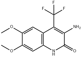 3-amino-6,7-dimethoxy-4-(trifluoromethyl)-1,2-dihydroquinolin-2-one Structure