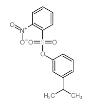 Benzenesulfonic acid,2-nitro-, 3-(1-methylethyl)phenyl ester结构式