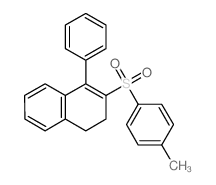 Naphthalene,1,2-dihydro-3-[(4-methylphenyl)sulfonyl]-4-phenyl- Structure